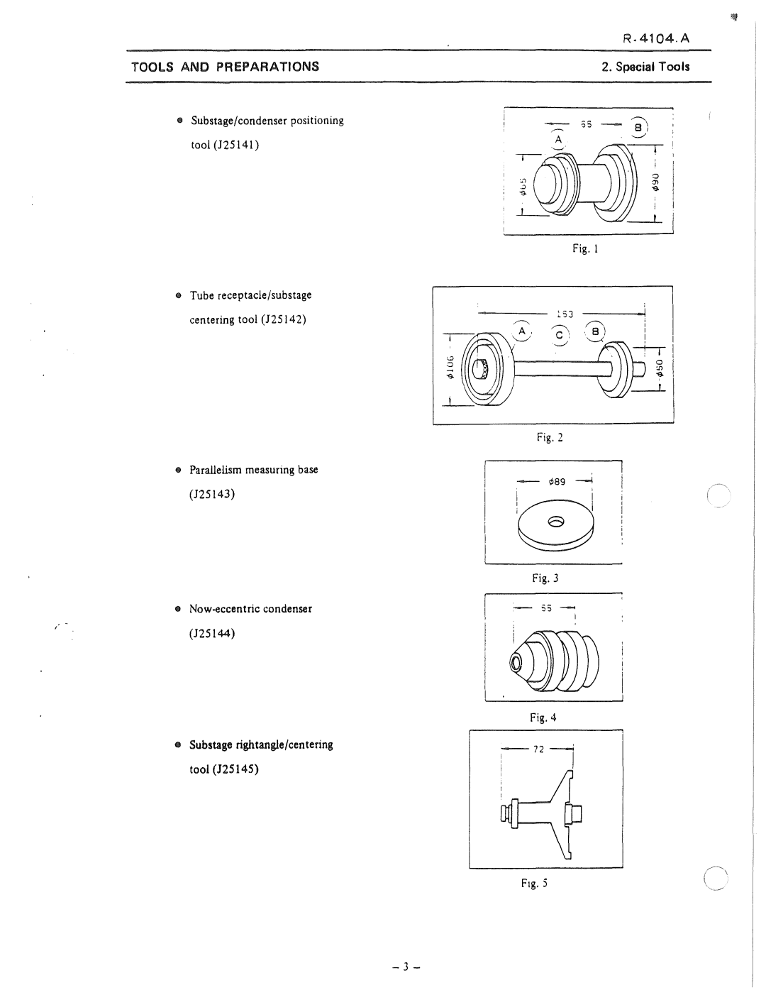 Nikon 50i and E100 manual Tools ANO Preparations, Special Tools 