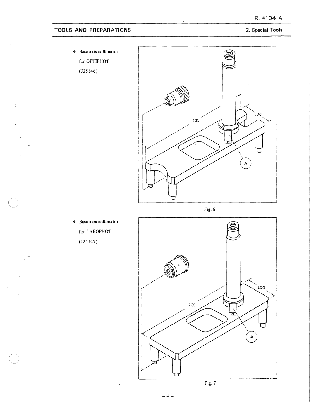 Nikon 50i and E100 manual Special Tools 