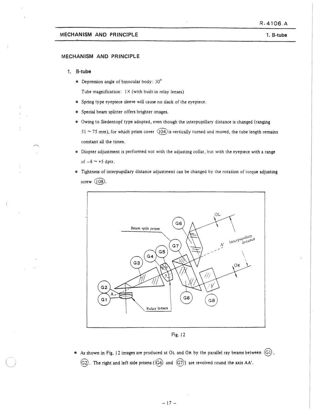 Nikon 50i and E100 manual Tube 