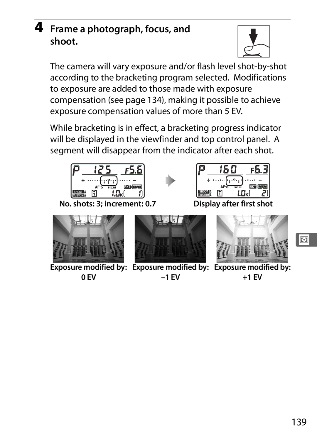 Nikon 6MB07411-03 user manual 139, No. shots 3 increment 