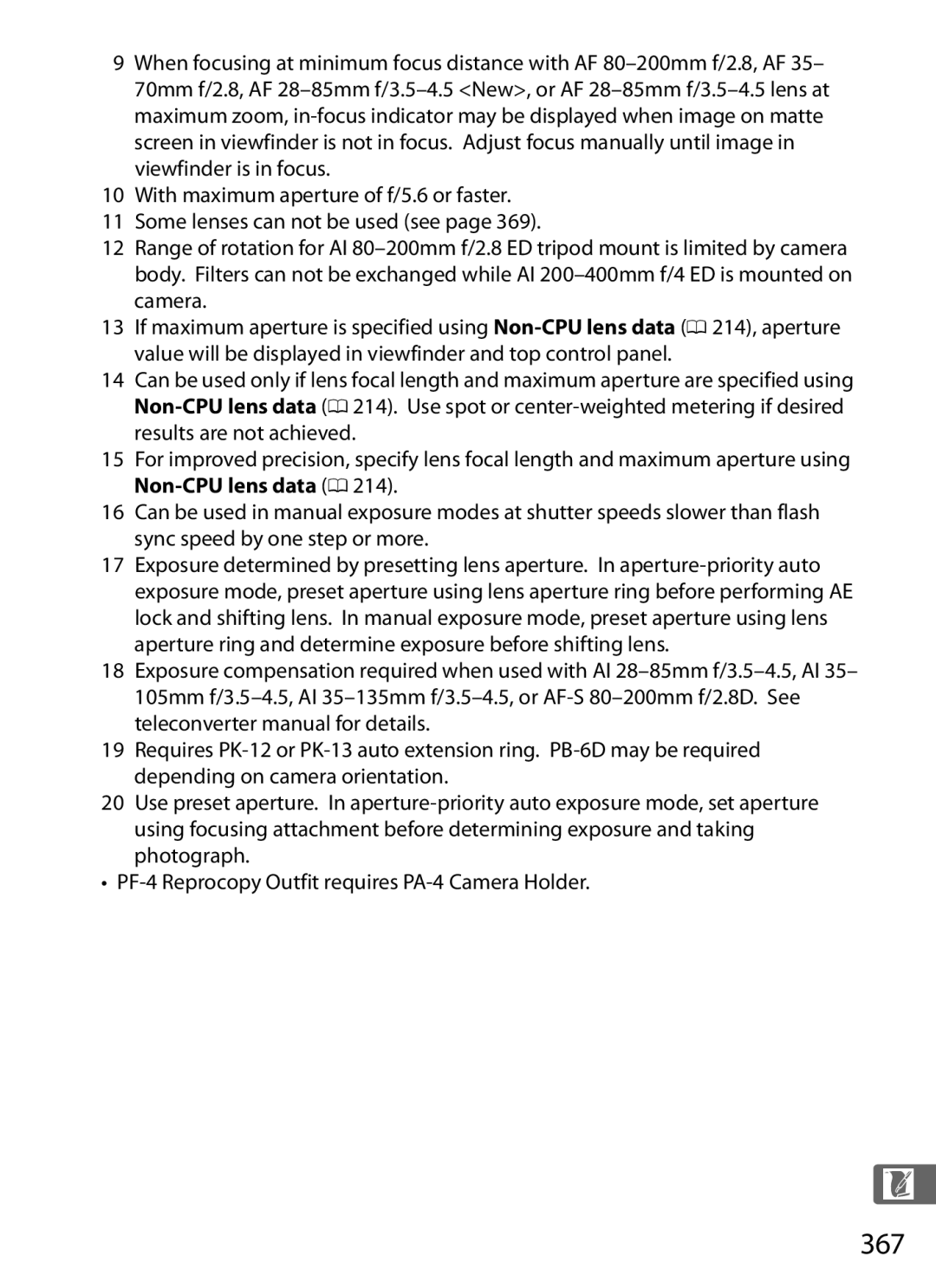 Nikon 6MB07411-03 user manual 367 