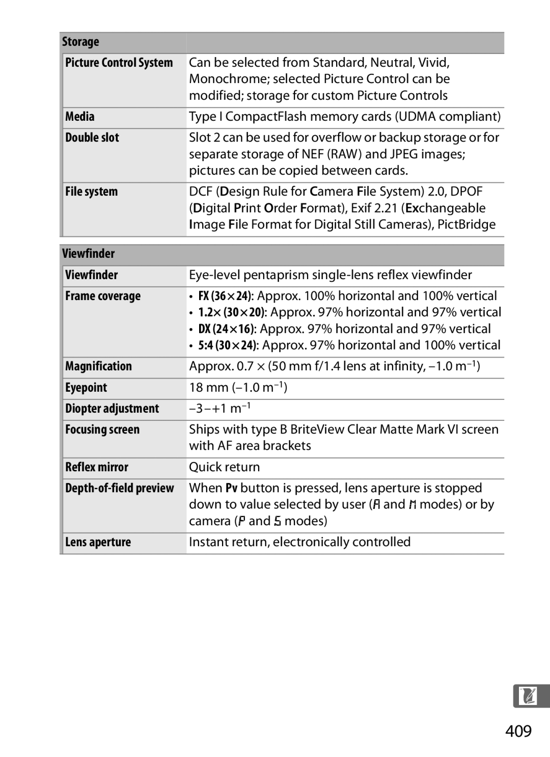 Nikon 6MB07411-03 user manual 409 