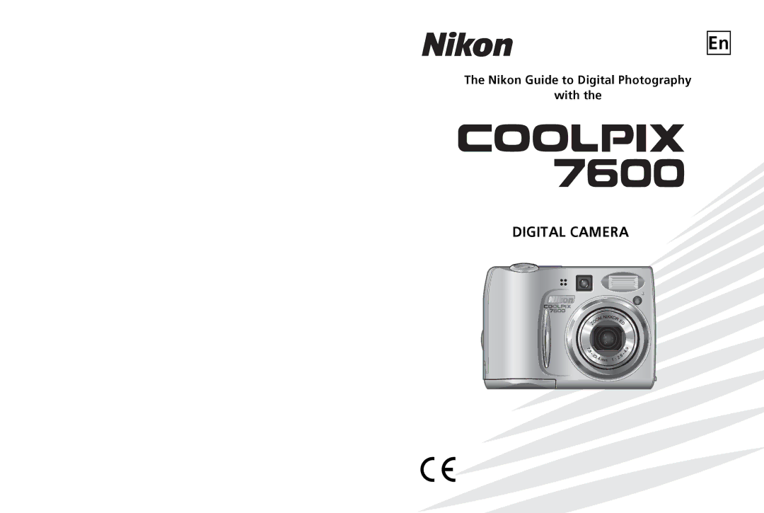 Nikon 7600 manual Digital Camera 