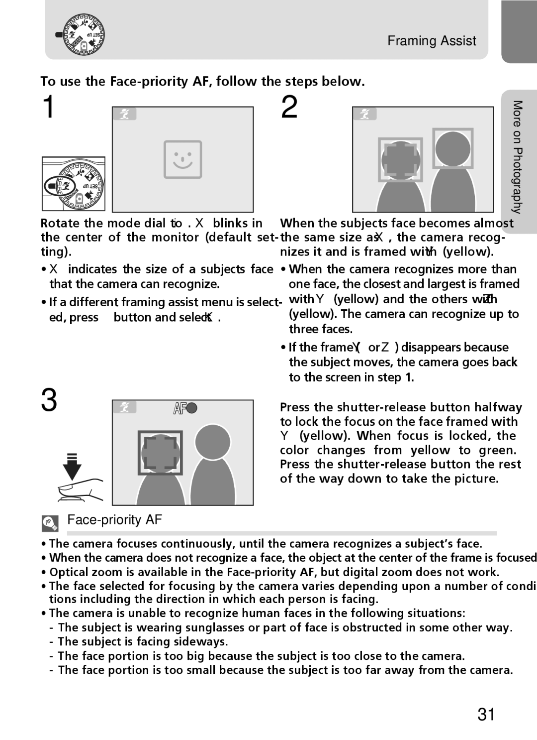 Nikon 7600 manual To use the Face-priority AF, follow the steps below 