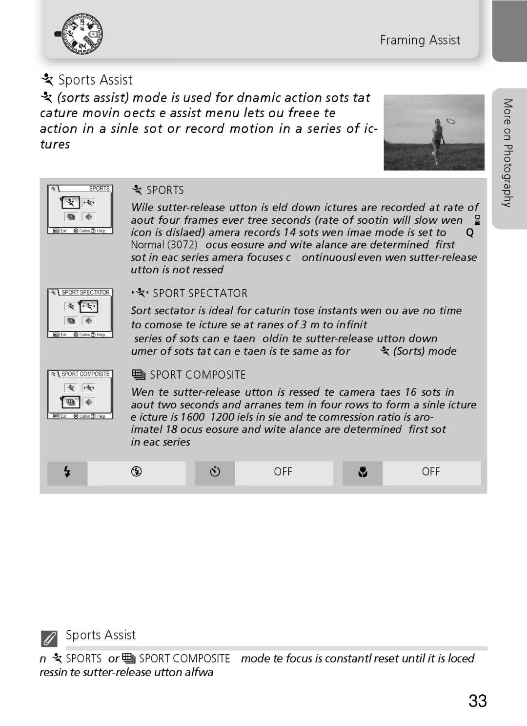 Nikon 7600 manual Sports Assist 