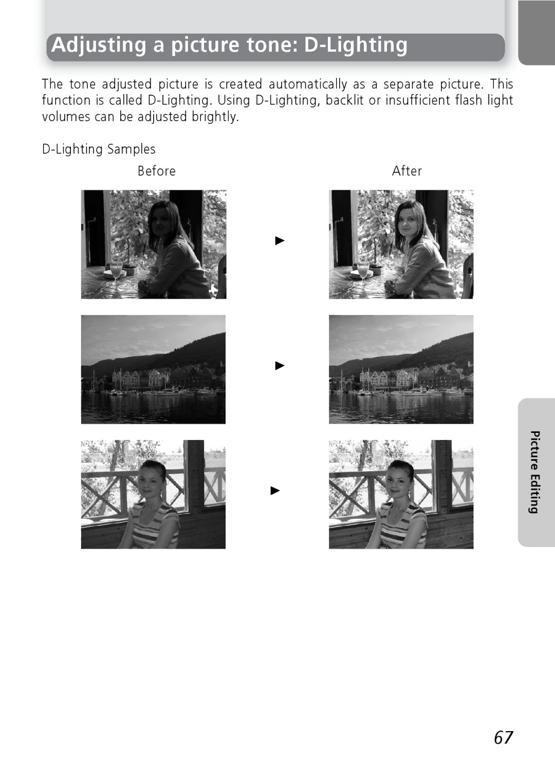 Nikon 7600 manual Adjusting a picture tone D-Lighting 