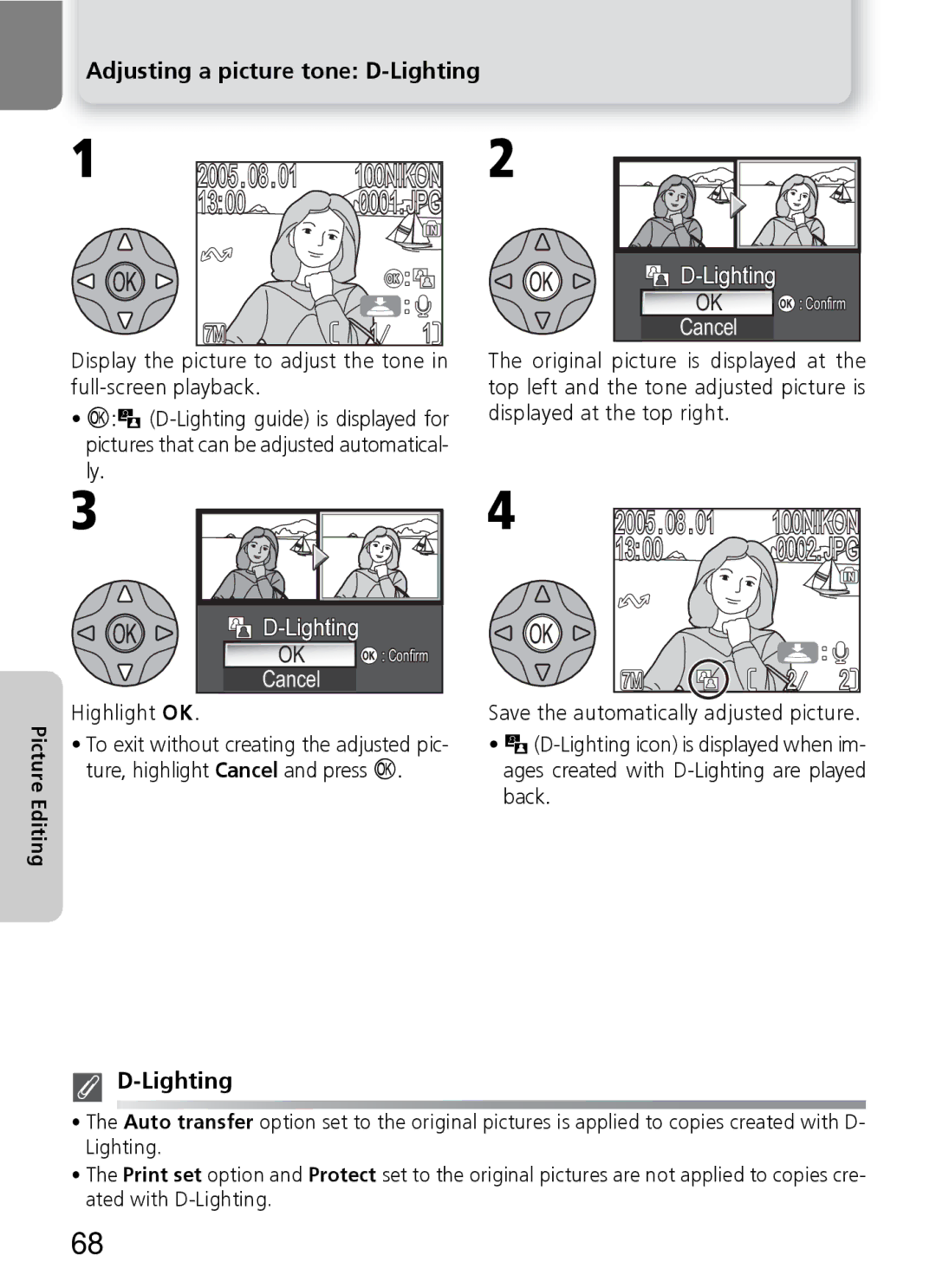 Nikon 7600 manual 2005.08.01, Lighting 