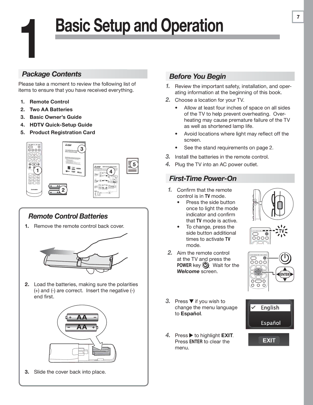 Nikon C9 SERIES, 837 Series, 737 Series Package Contents, Before You Begin, Remote Control Batteries, First-Time Power-On 