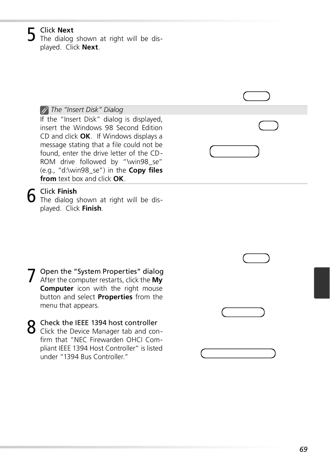 Nikon 9000ED user manual Insert Disk Dialog 