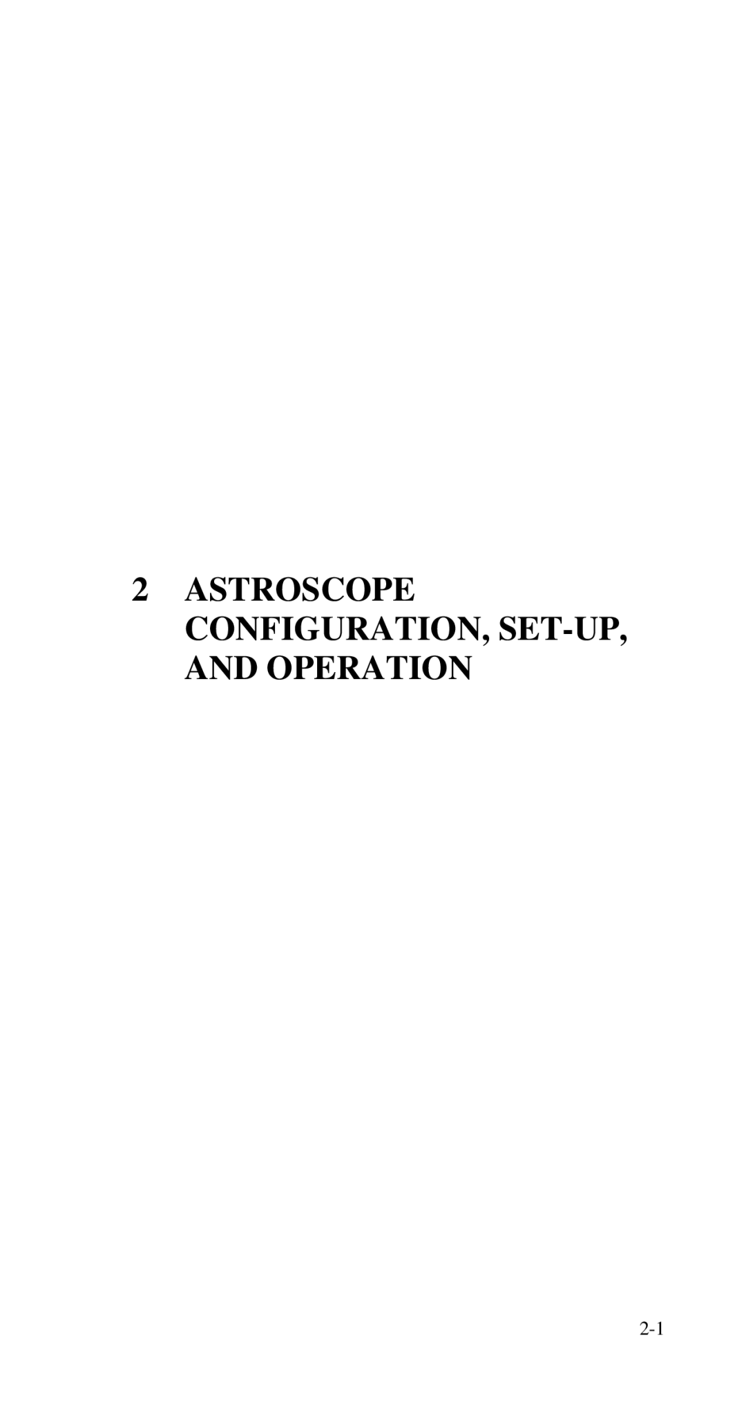 Nikon 9350 manual Astroscope CONFIGURATION, SET-UP, and Operation 