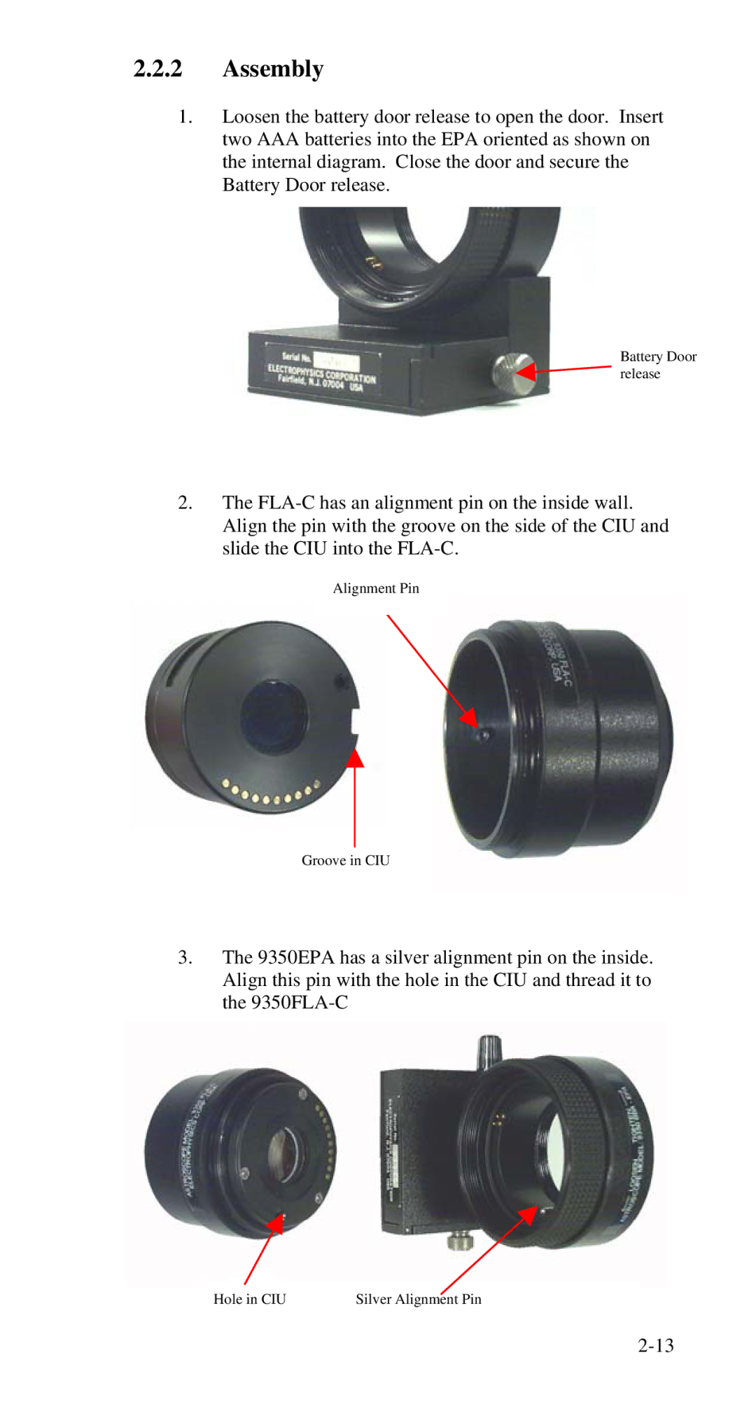 Nikon 9350 manual Battery Door release 