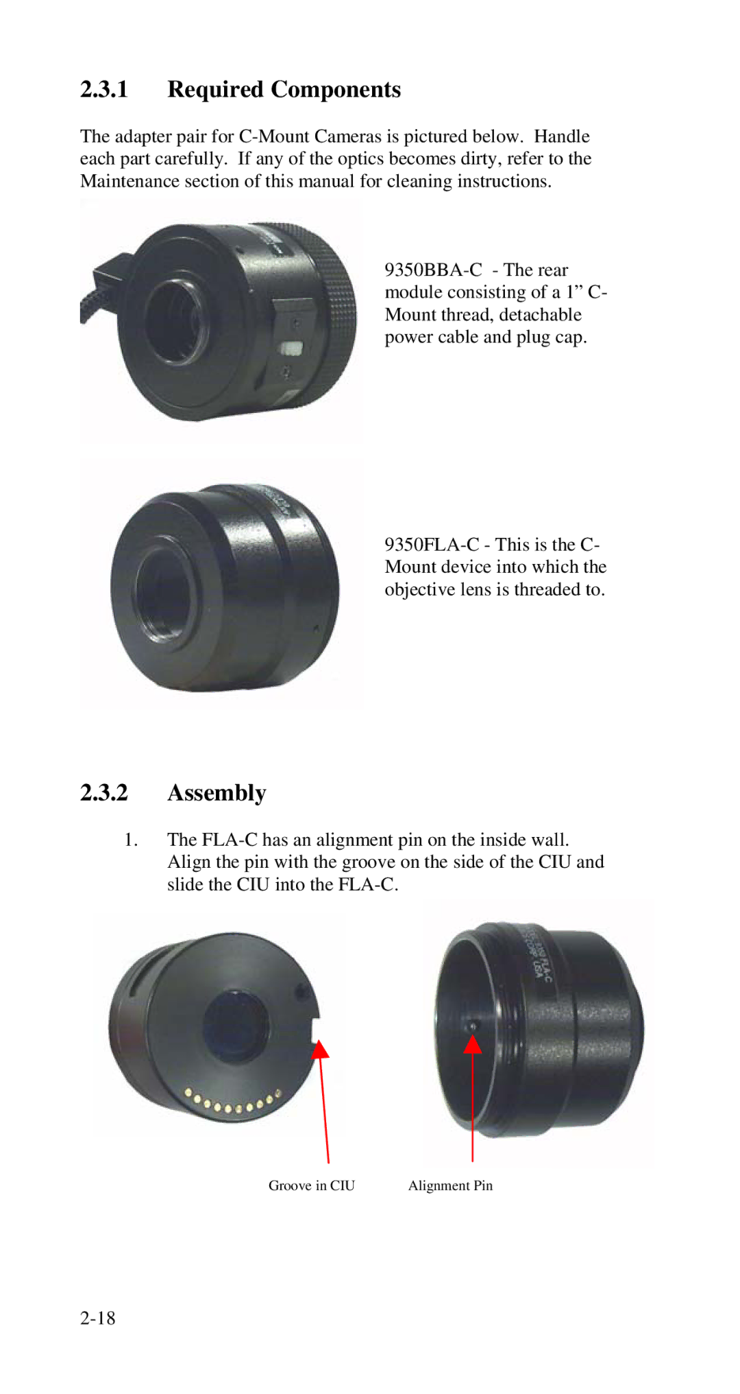 Nikon 9350 manual Groove in CIU Alignment Pin 