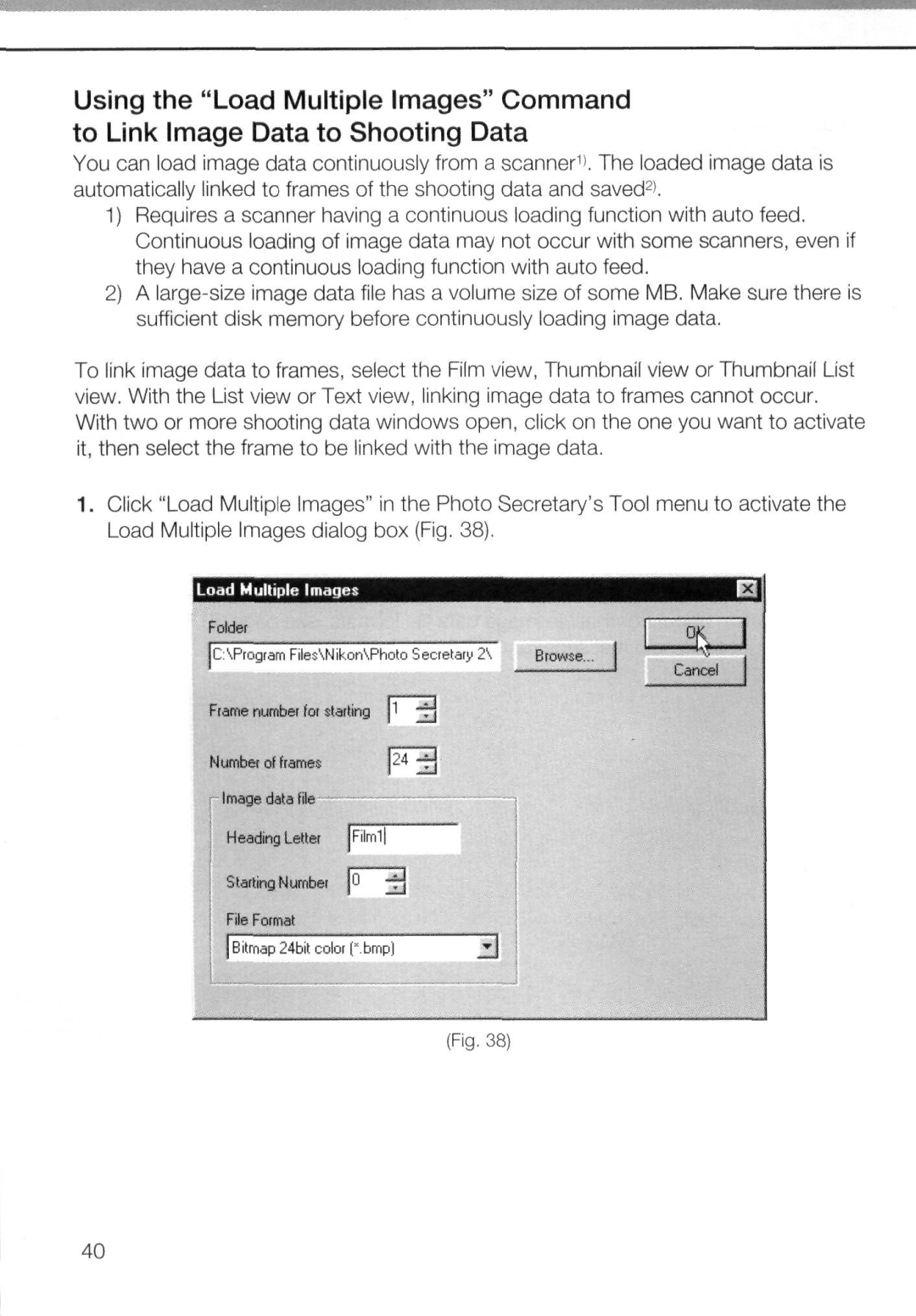 Nikon AC-2WE instruction manual Load Multiple Images 