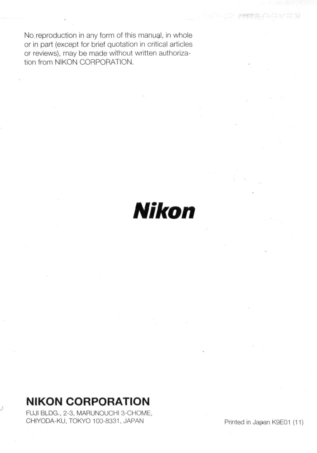 Nikon AC-2WE instruction manual Nikon 