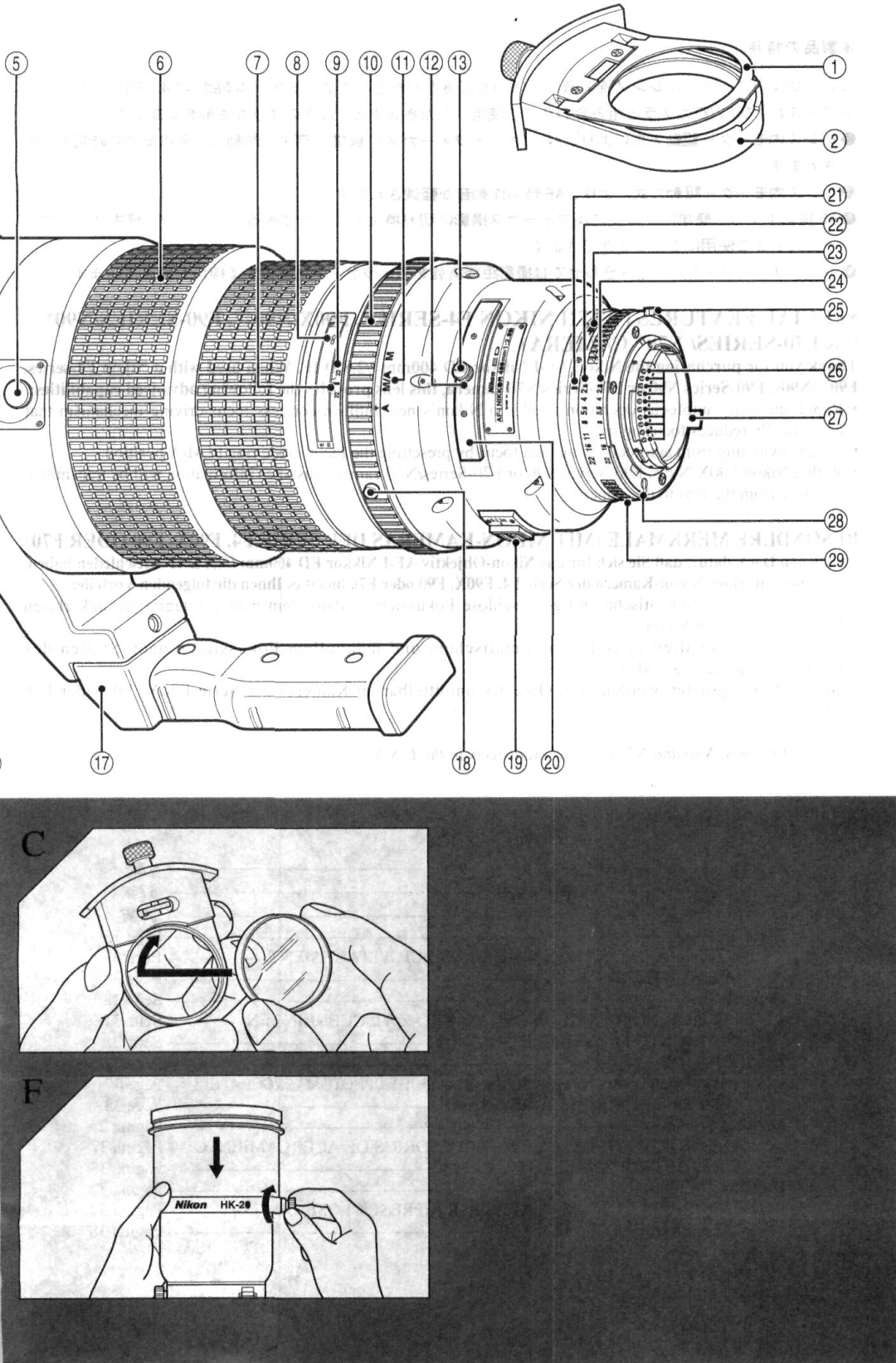 Nikon AF-I instruction manual Nikon HK-21 