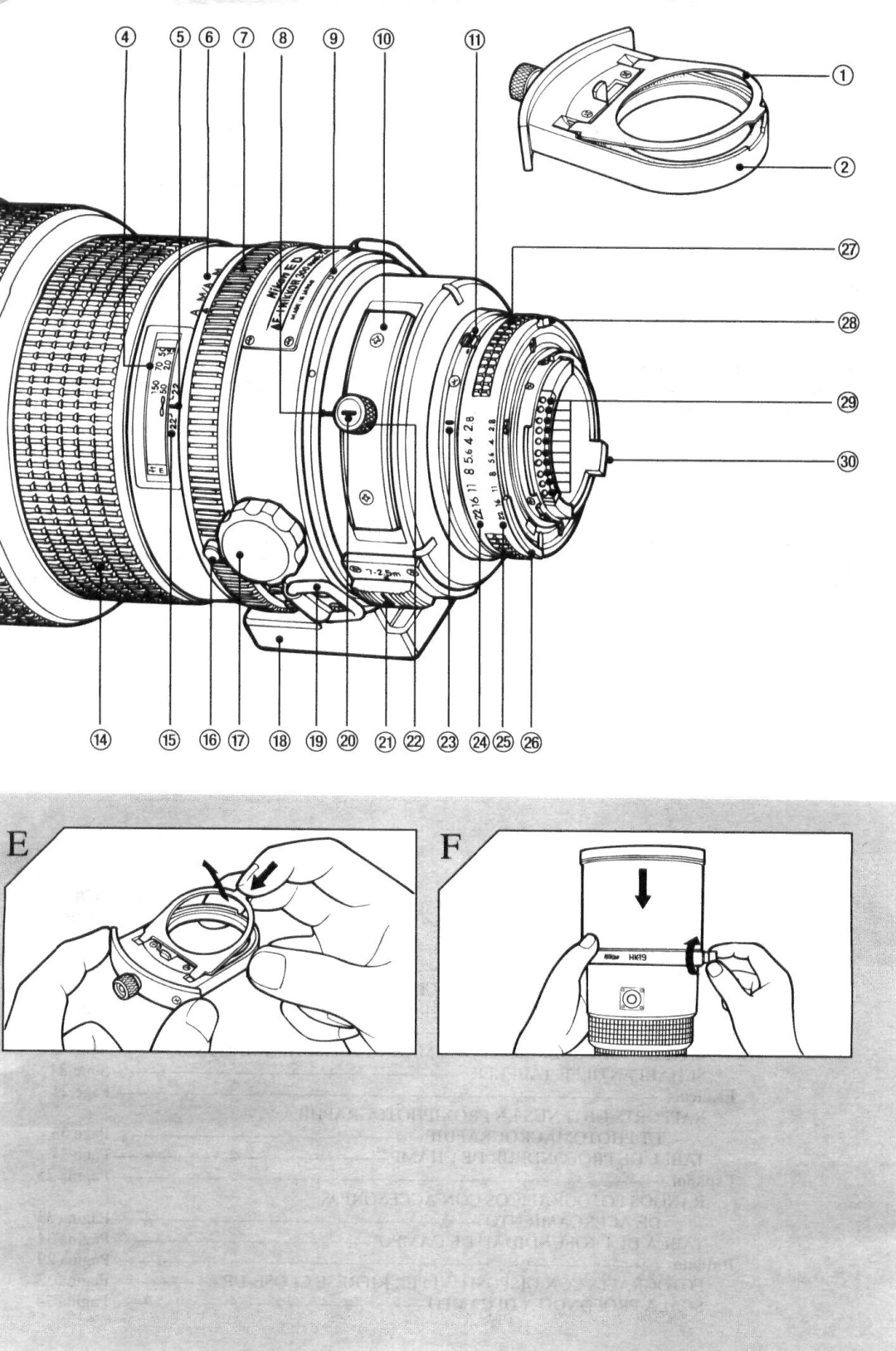 Nikon AF-I instruction manual @ @ 