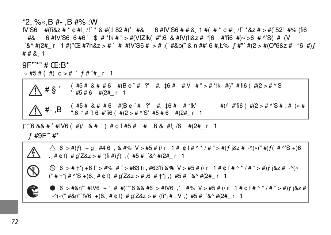 Nikon AF-S DX NIKKOR user manual 안전상의 주의 사항 