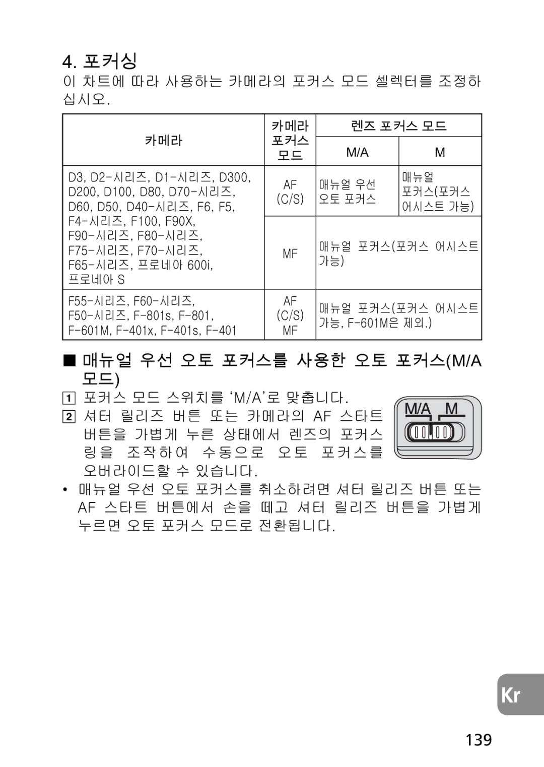 Nikon AF-S user manual 139, Bgg, ˍG G HmG 