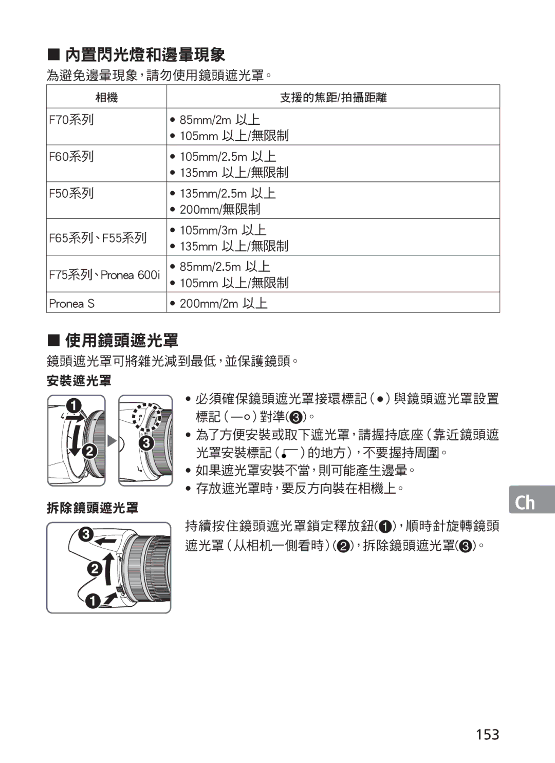 Nikon ASF200, AFS70 manual 153 