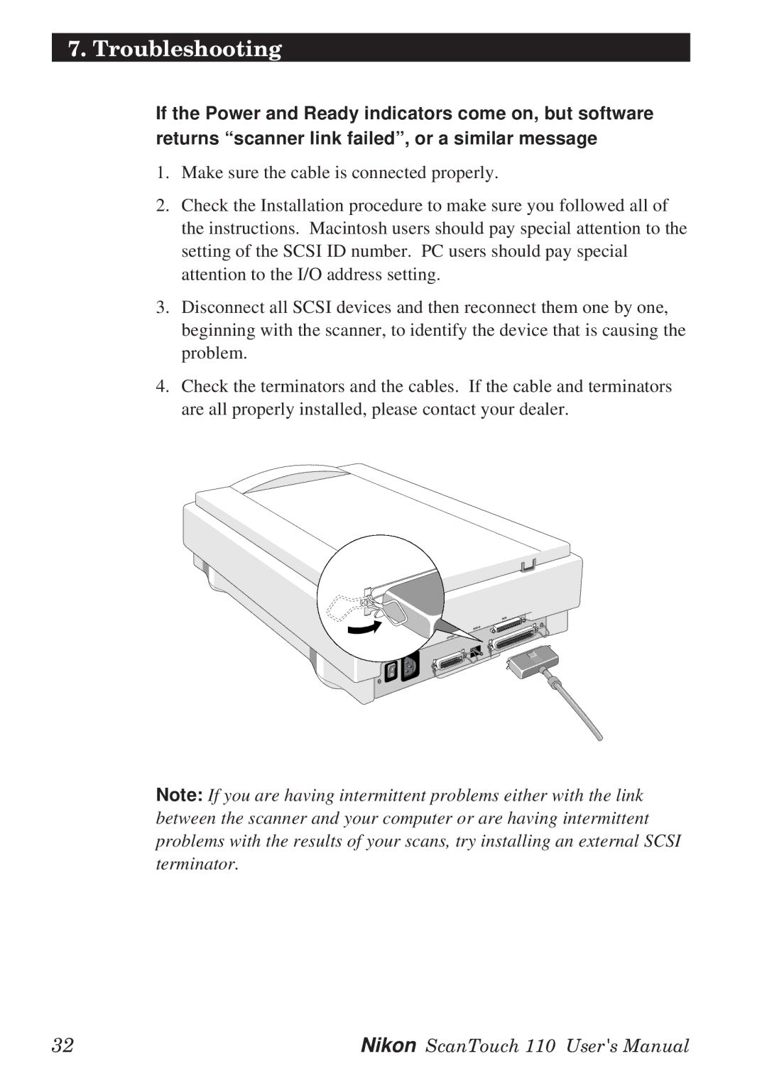 Nikon AX-110 manual Troubleshooting 