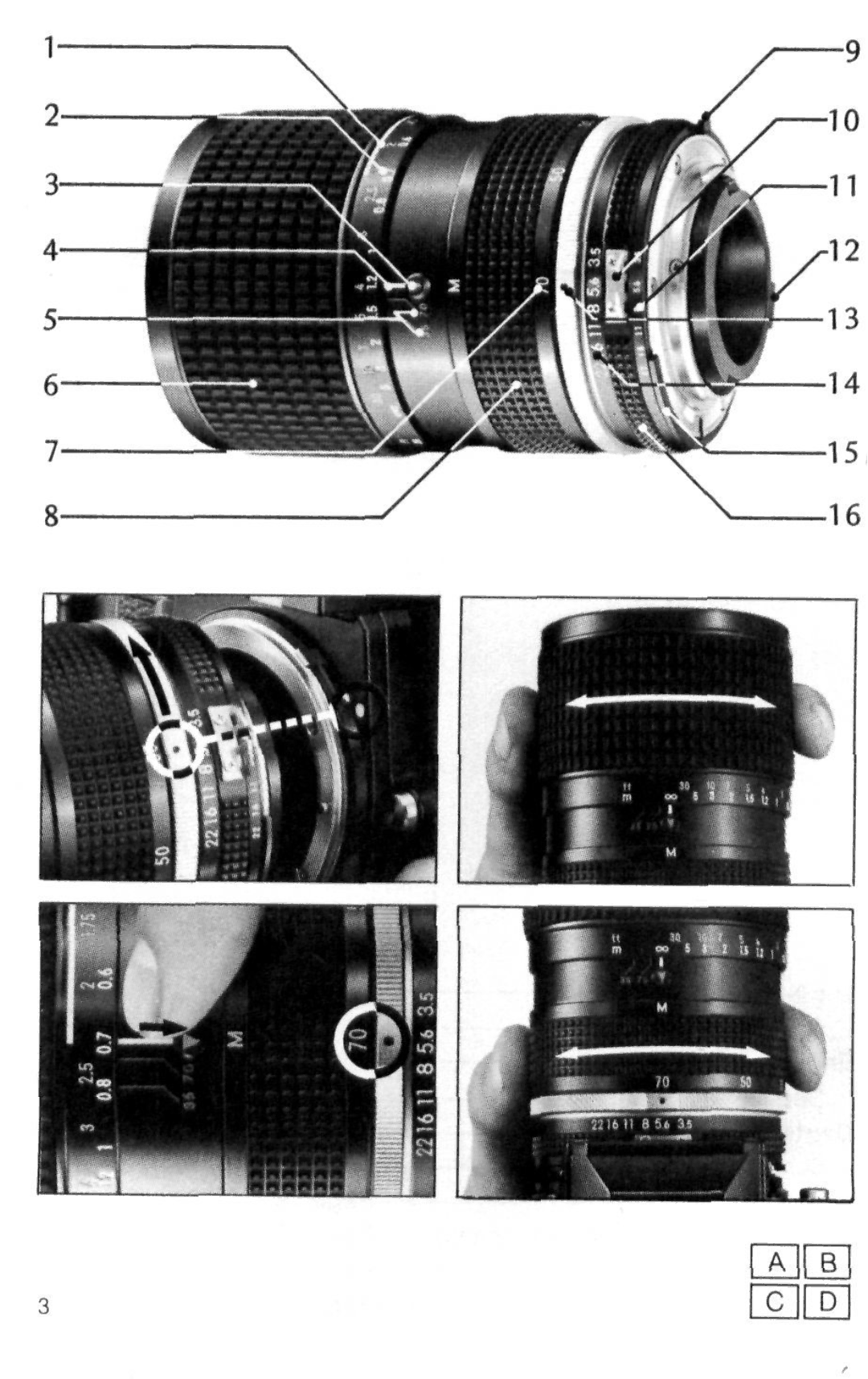 Nikon Camera Lens instruction manual 