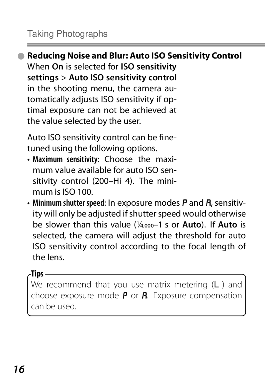 Nikon Camera manual Tips 