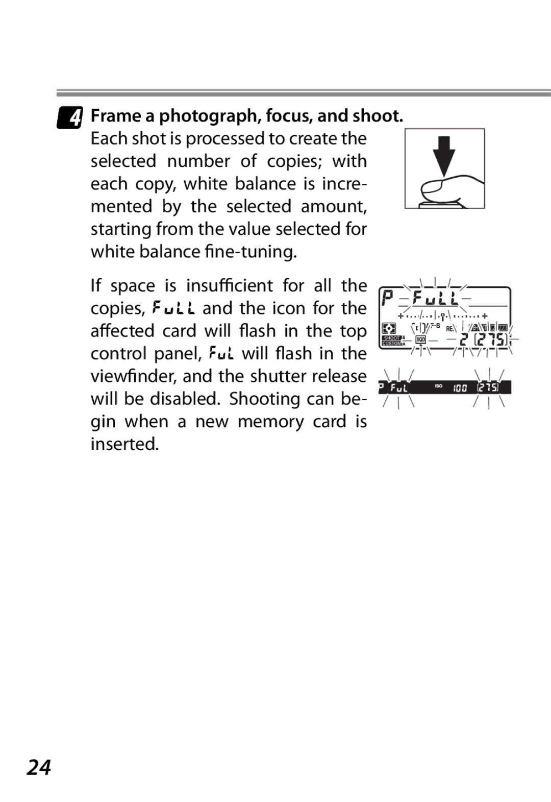 Nikon Camera manual Frame a photograph, focus, and shoot 