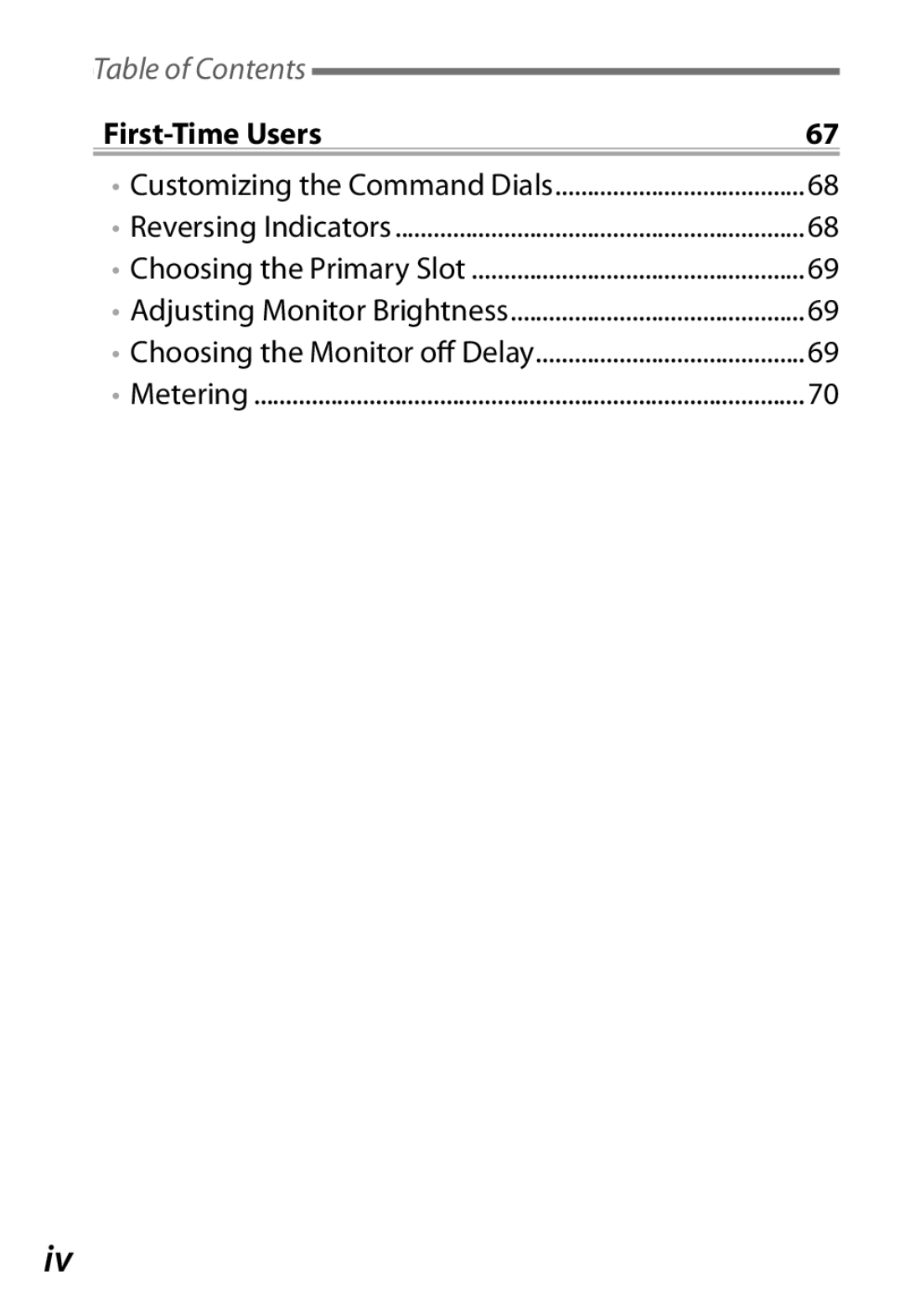 Nikon Camera manual First-Time Users 