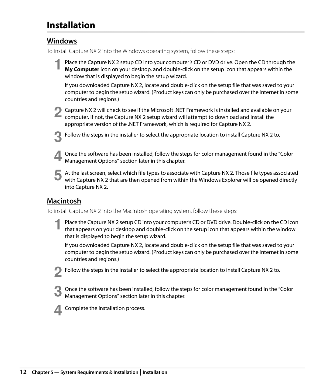 Nikon Capture NX2 user manual Installation, Into Capture NX 