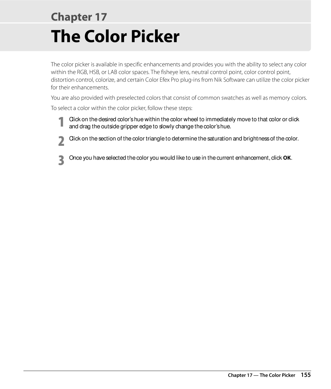 Nikon Capture NX2 user manual Color Picker 