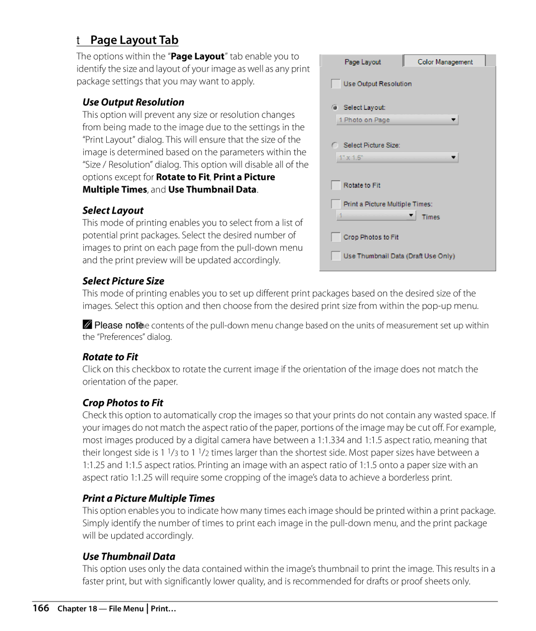 Nikon Capture NX2 user manual Layout Tab 