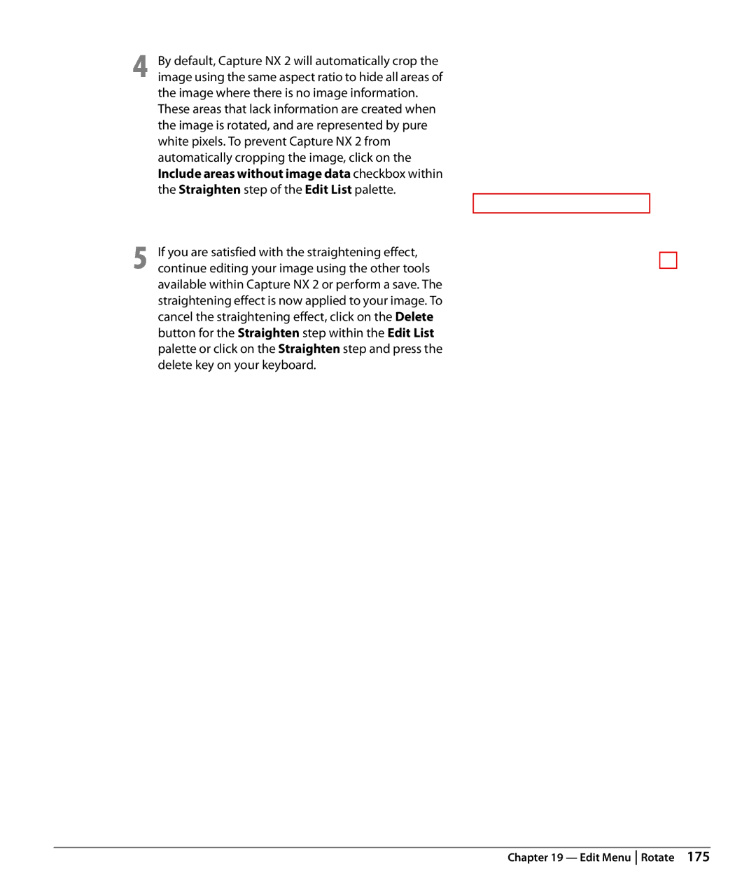 Nikon Capture NX2 user manual Available within Capture NX 2 or perform a save, Delete key on your keyboard 