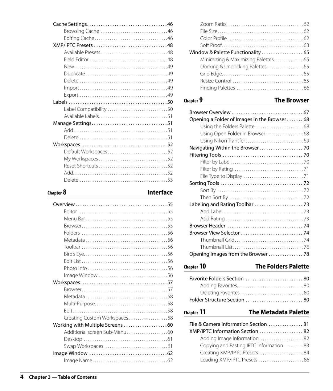 Nikon Capture NX2 user manual Folders Palette 