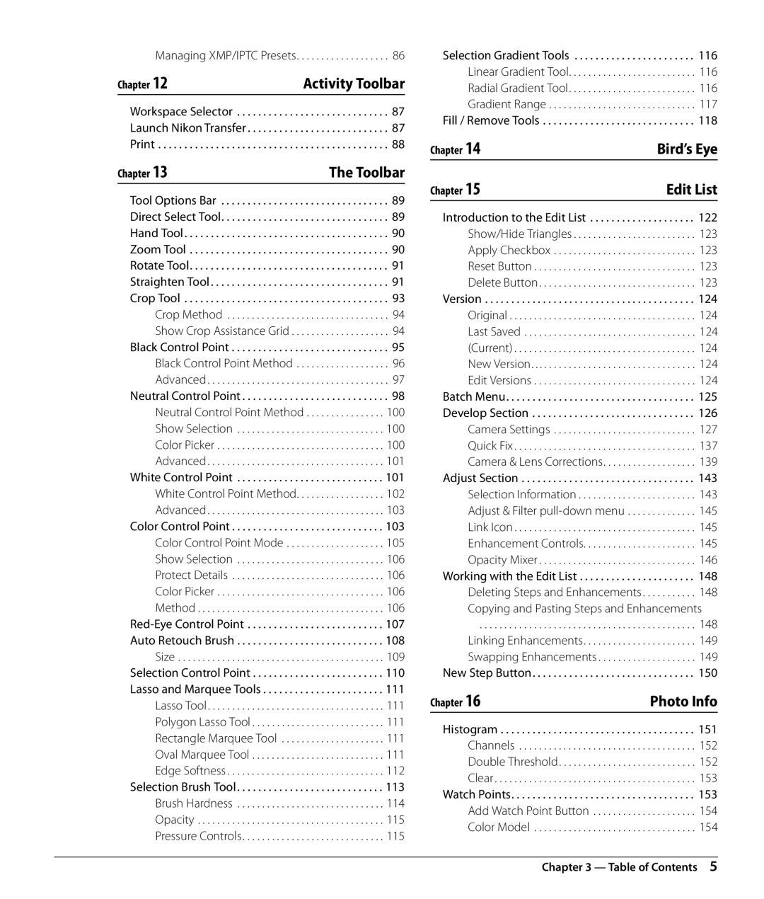 Nikon Capture NX2 user manual Toolbar, Bird’s Eye 