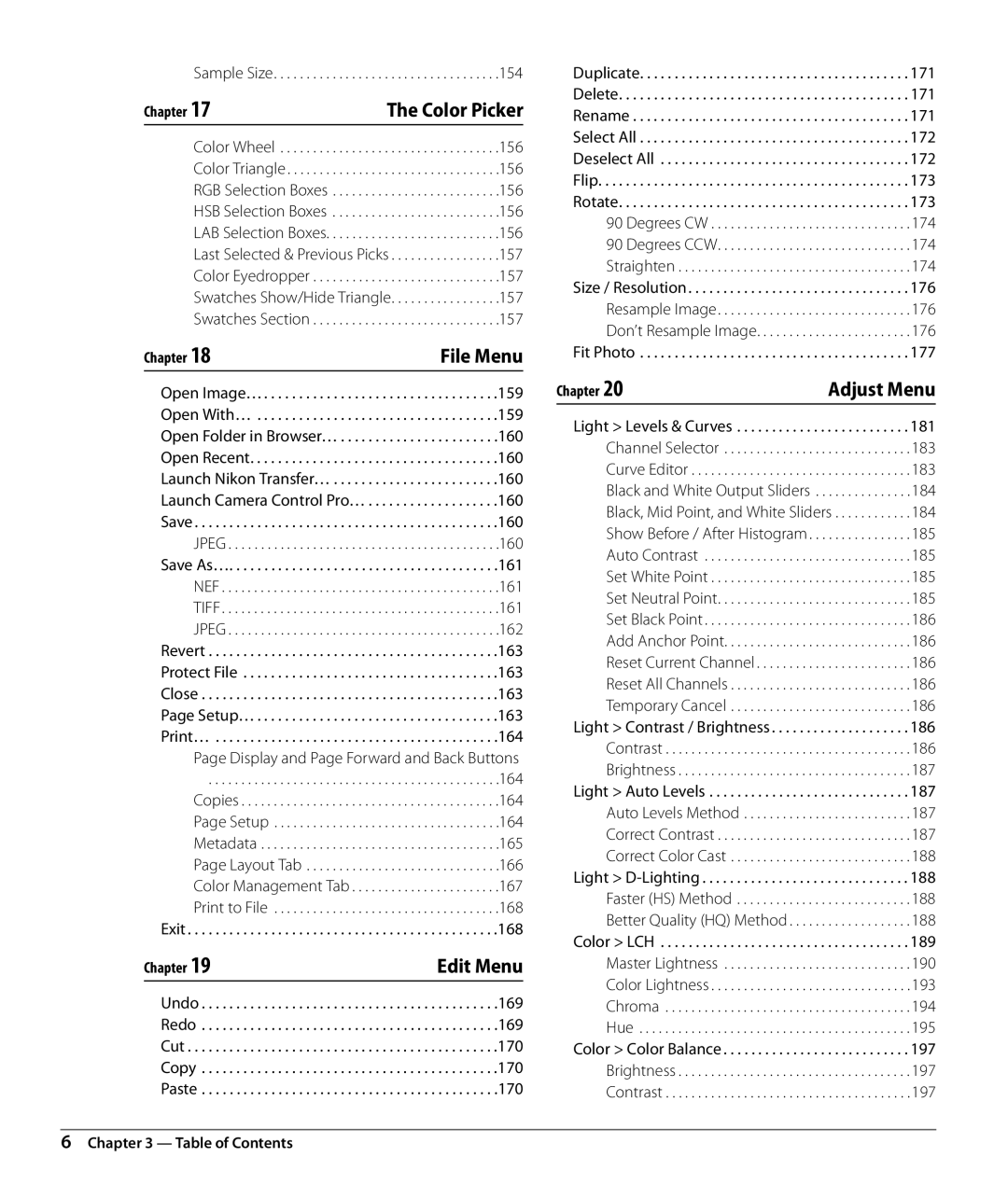 Nikon Capture NX2 user manual File Menu 