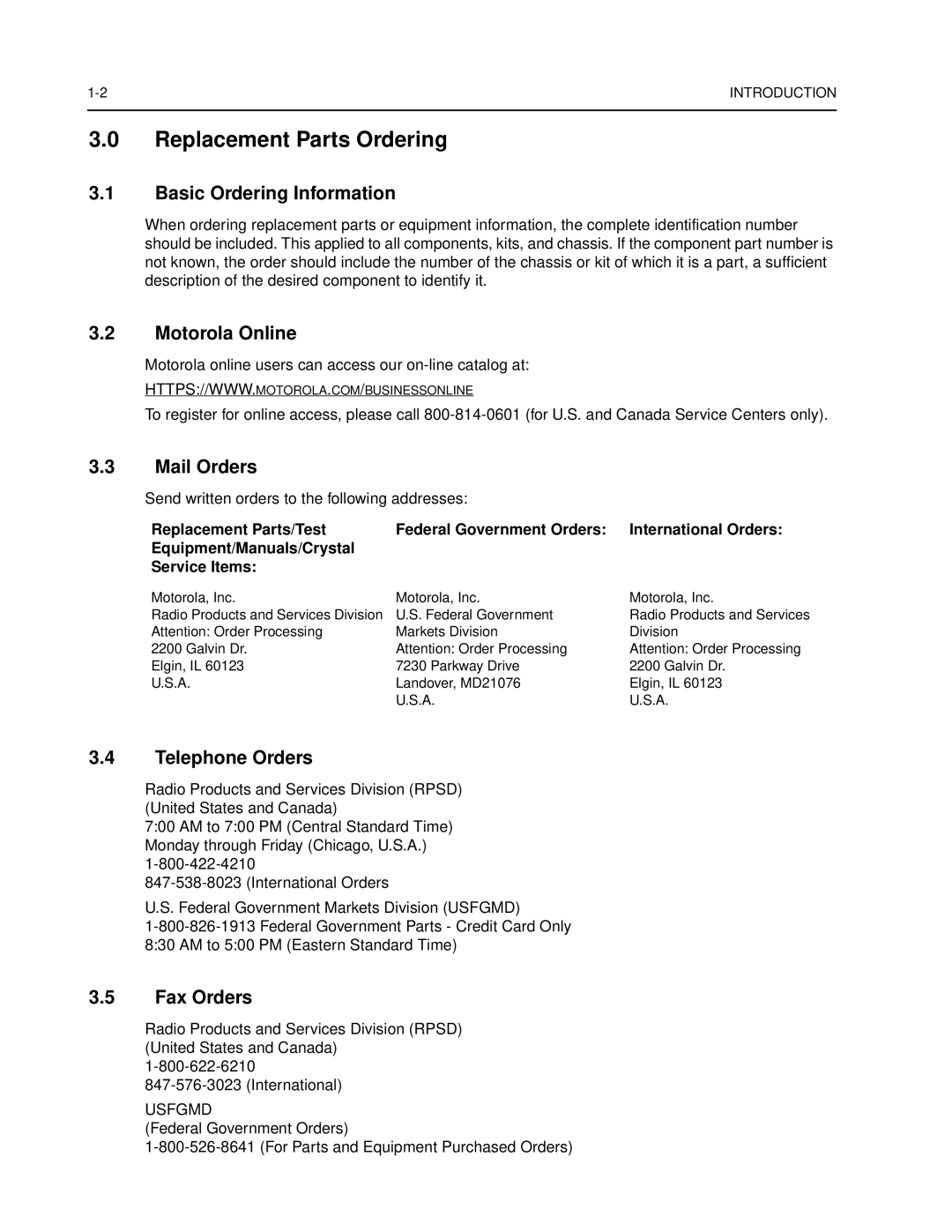 Nikon CM200 service manual Replacement Parts Ordering 