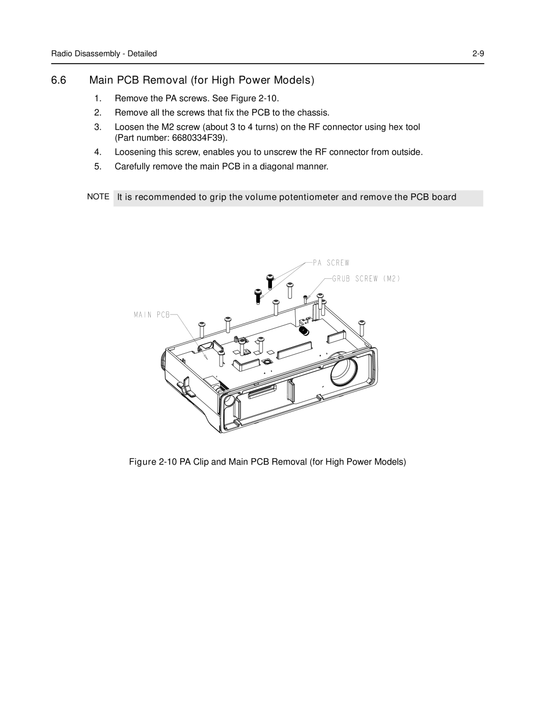 Nikon CM200 service manual 10PA Clip and Main PCB Removal for High Power Models 