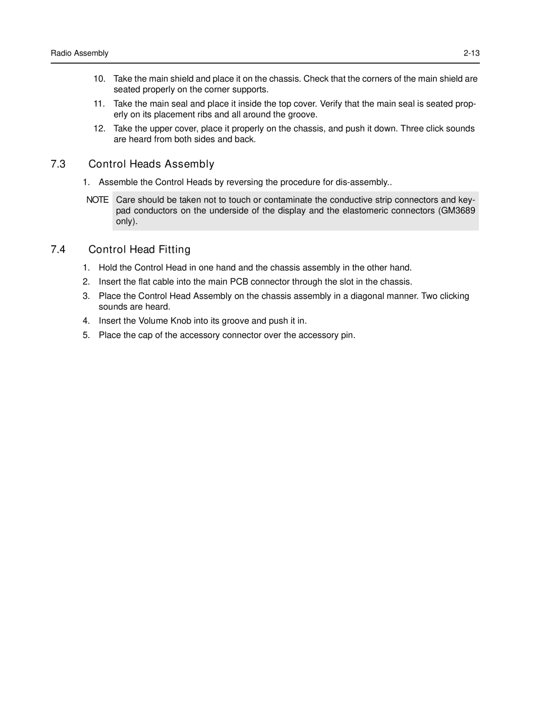 Nikon CM200 service manual Control Heads Assembly, Control Head Fitting 