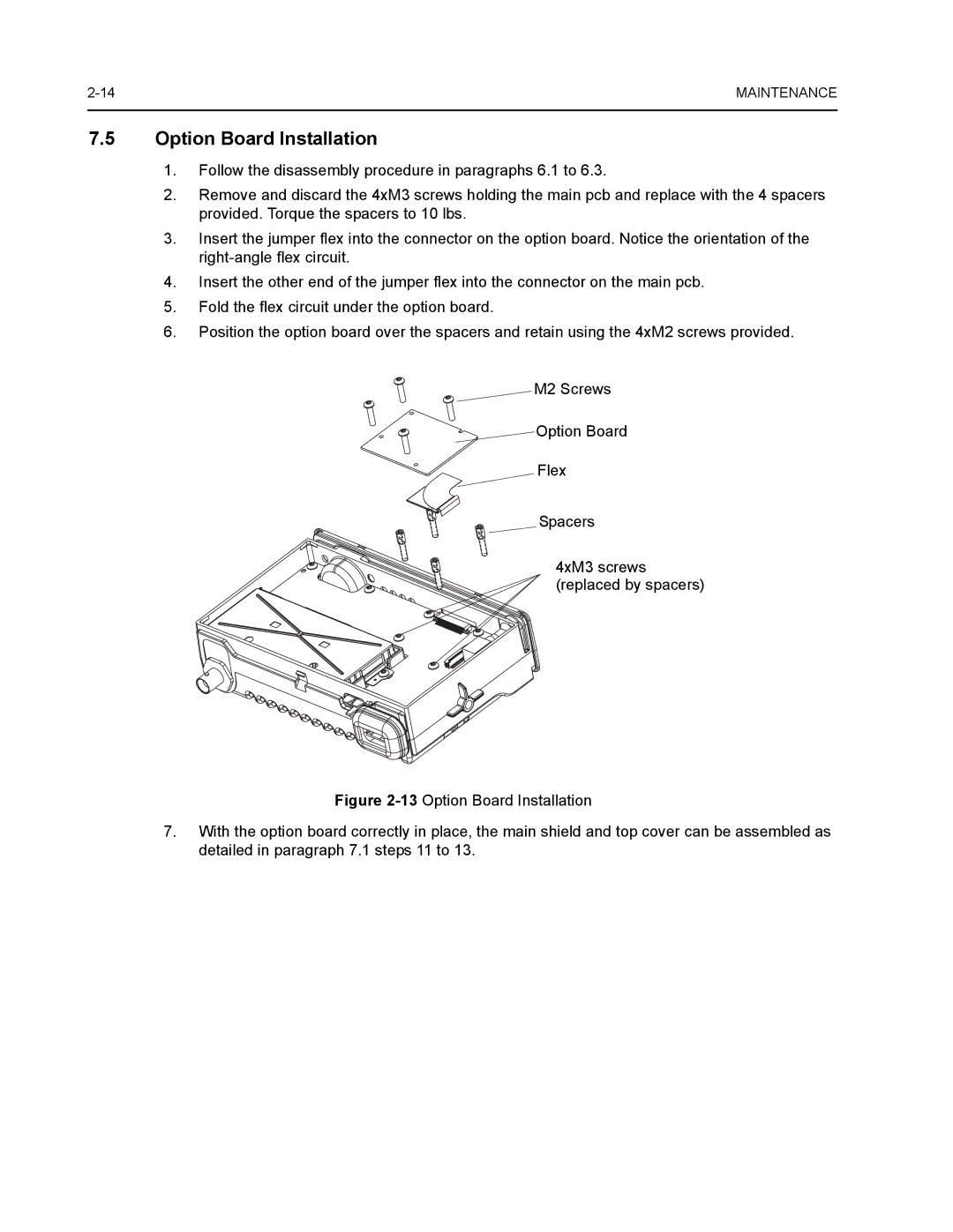 Nikon CM200 service manual Option Board Installation 