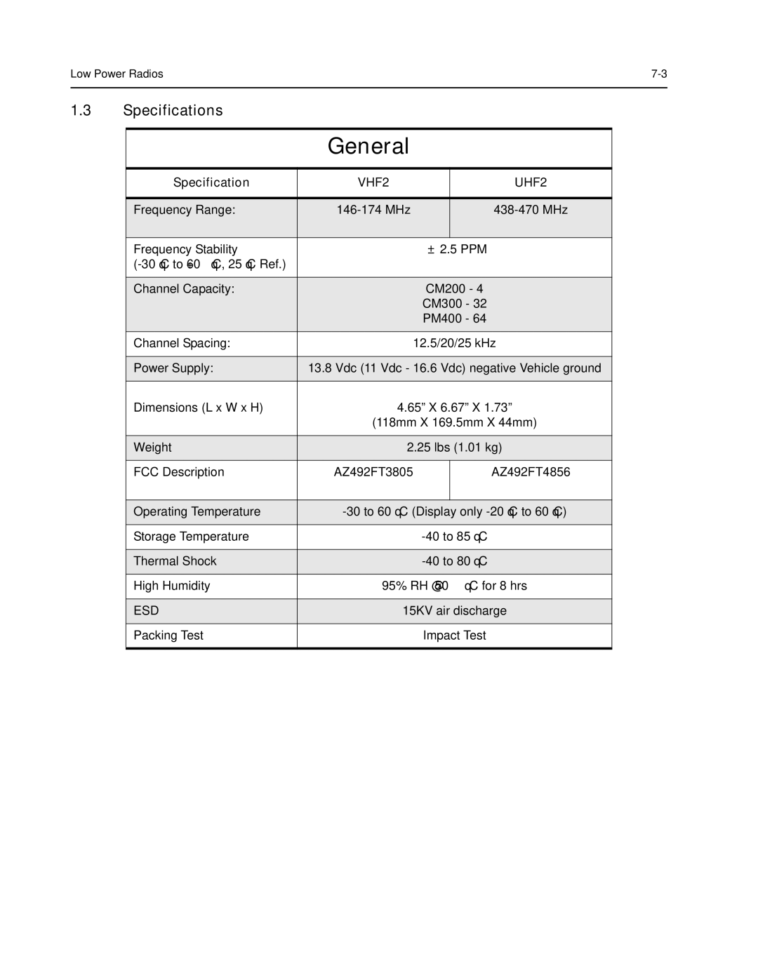 Nikon CM200 service manual General, Specifications, Esd 