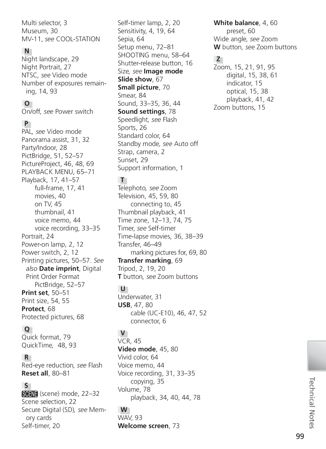 Nikon COOL PIX S1 manual Small picture 