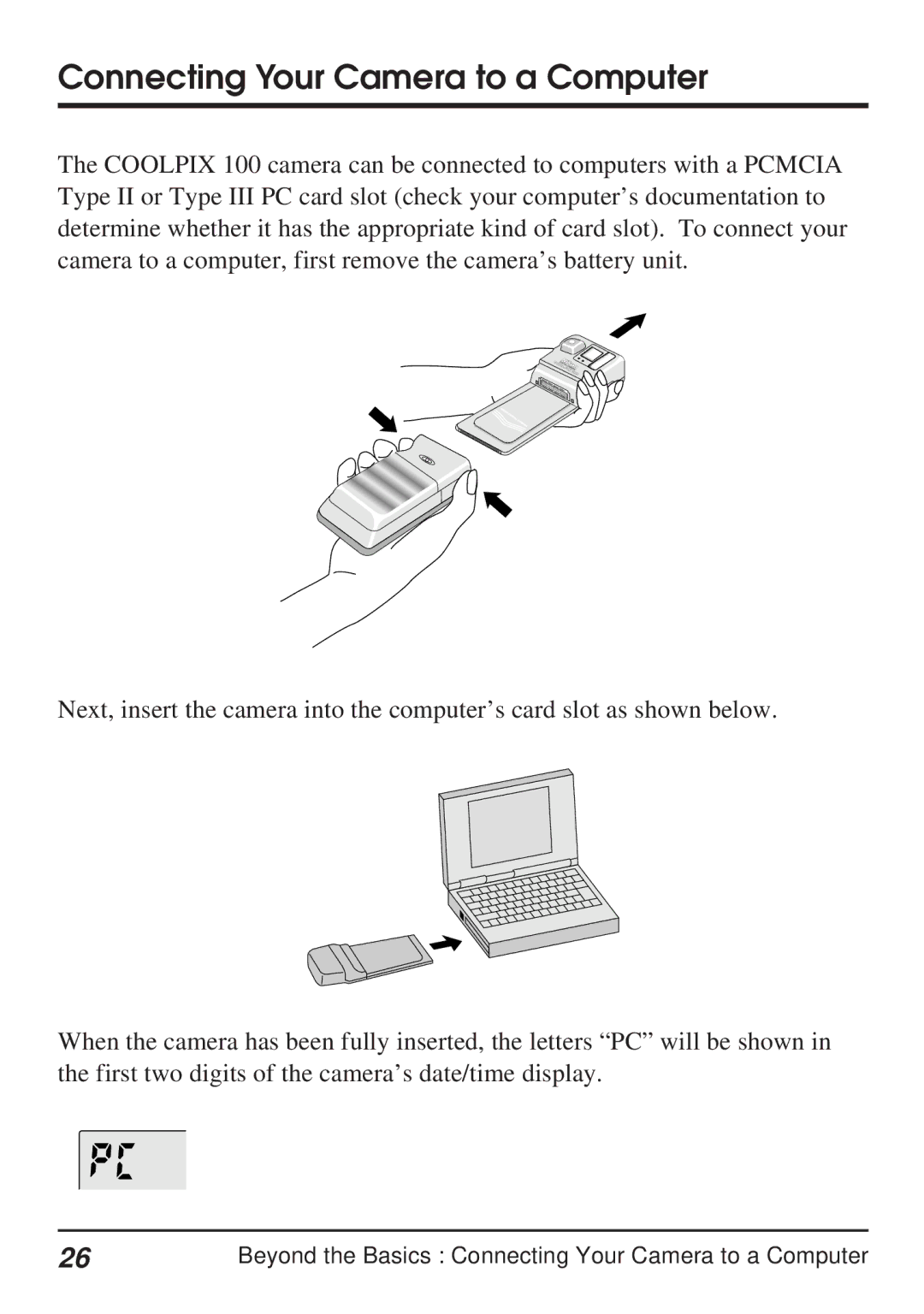 Nikon Coolpix 100 manual Connecting Your Camera to a Computer 