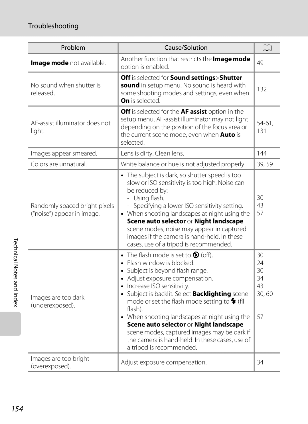 Nikon Coolpix Digital Camera, S5100 user manual 154 