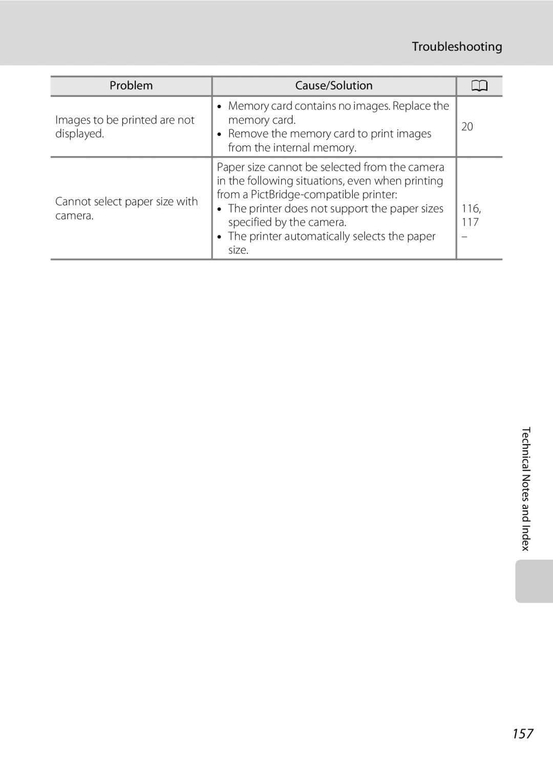 Nikon S5100, Coolpix Digital Camera user manual 157 