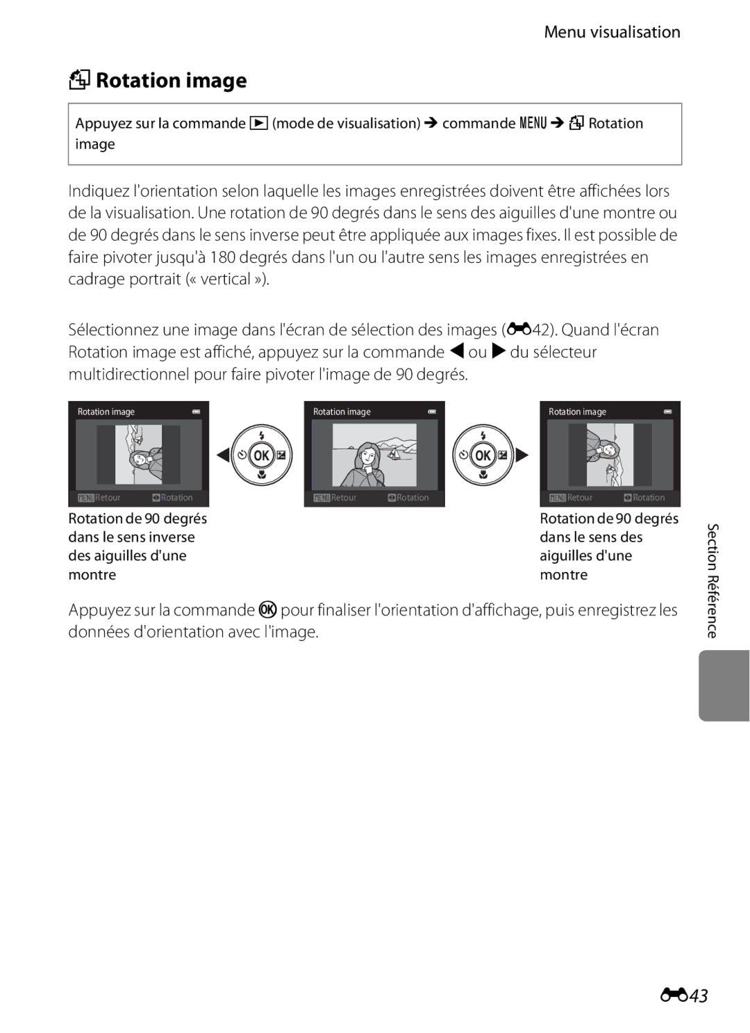 Nikon COOLPIX S2600 manual FRotation image, E43 