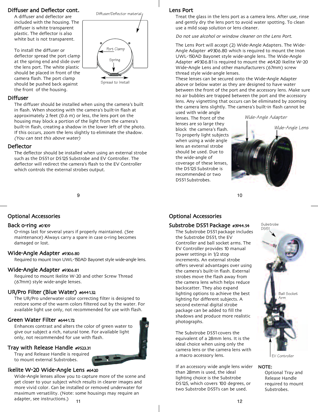 Nikon CoolPix S500 instruction manual Diffuser and Deflector, Lens Port 