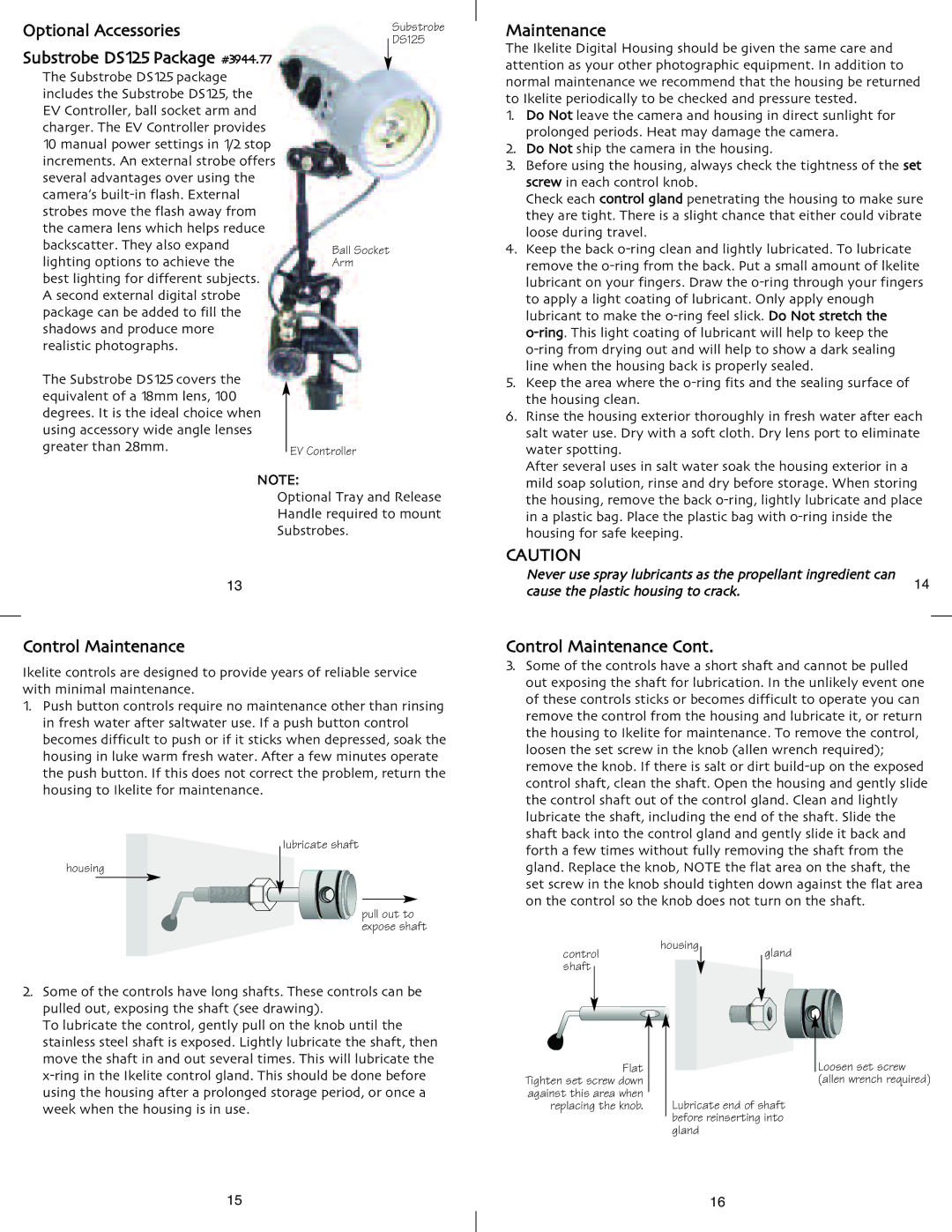 Nikon CoolPix S500 instruction manual Optional Accessories, Control Maintenance 