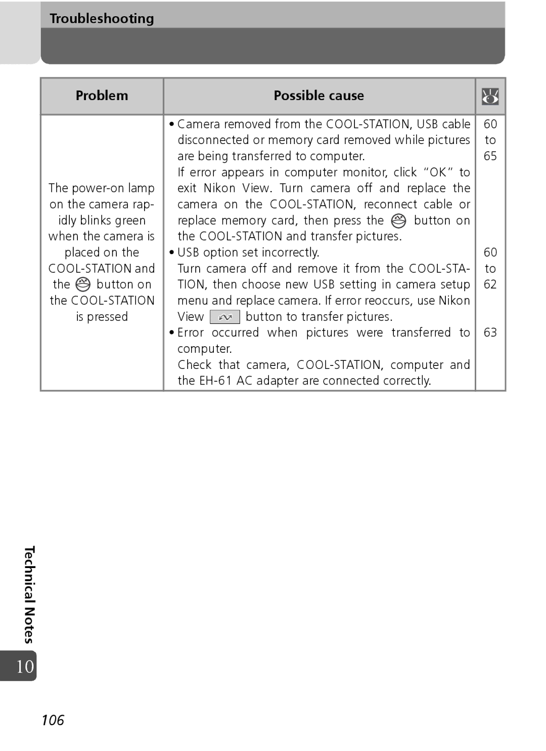 Nikon Coolpix SQ manual 106 