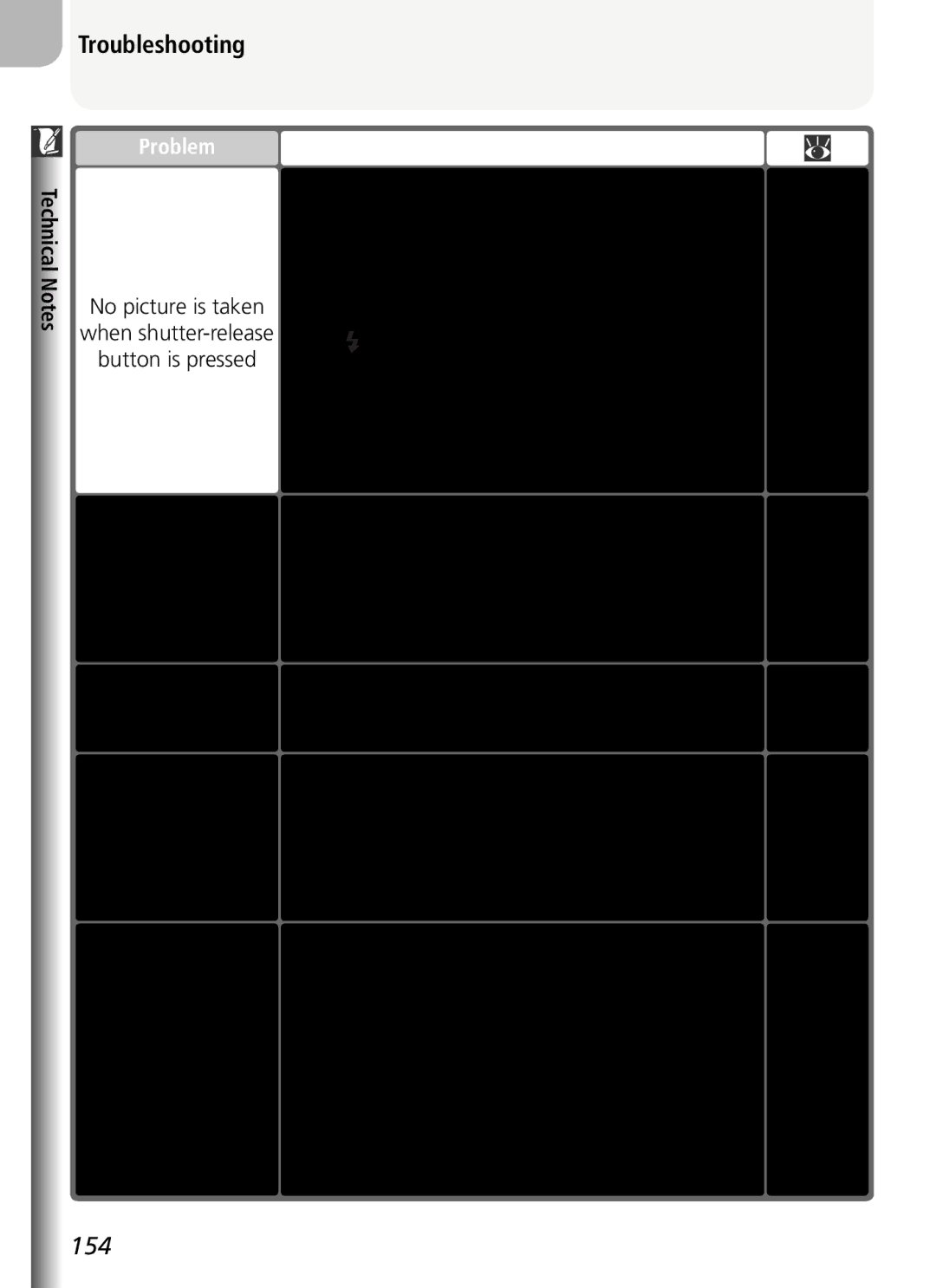 Nikon COOLPIX5400 manual Troubleshooting 