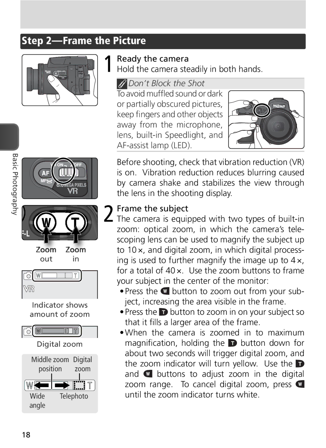 Nikon COOLPIX8800 manual Frame the Picture 